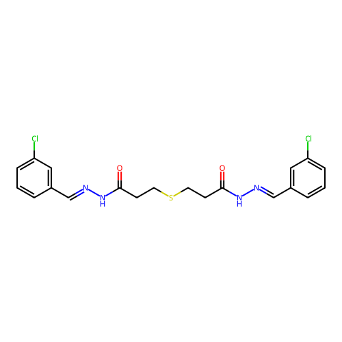 N-[(E)-(3-chlorophenyl)methylideneamino]-3-[3-[(2Z)-2-[(3-ch structure