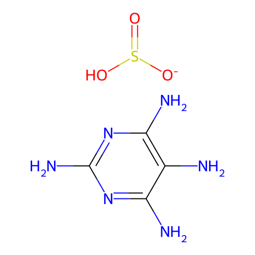 Pyrimidinetetramine sulphite (1:1) structure