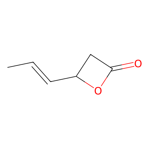 4-[(E)-prop-1-enyl]oxetan-2-one structure
