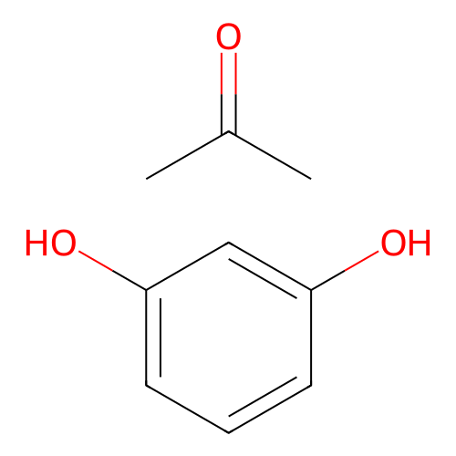 Resorcinol acetone structure
