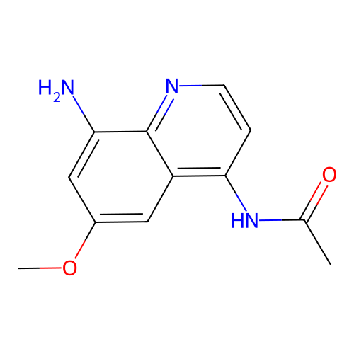 4-Acetamido-6-methoxy-8-aminoquinoline structure