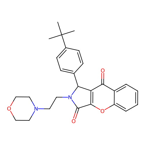 1-(4-tert-butylphenyl)-2-(2-morpholin-4-ylethyl)-1H-chromeno[2,3-c]pyrrole-3,9-dione structure