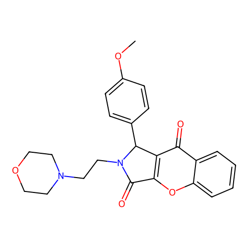1-(4-methoxyphenyl)-2-[2-(morpholin-4-yl)ethyl]-1H,2H,3H,9H-chromeno[2,3-c]pyrrole-3,9-dione structure