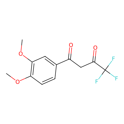 1-(3,4-Dimethoxyphenyl)-4,4,4-trifluorobutane-1,3-dione structure