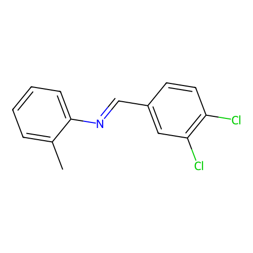 N-[(E)-(3,4-dichlorophenyl)methylidene]-2-methylaniline structure