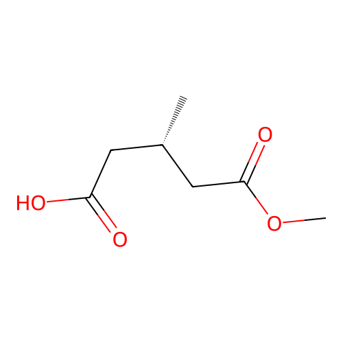 (S)-5-Methoxy-3-methyl-5-oxopentanoic acid structure
