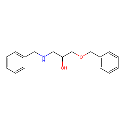 1-(Benzylamino)-3-benzyloxy-propan-2-ol structure