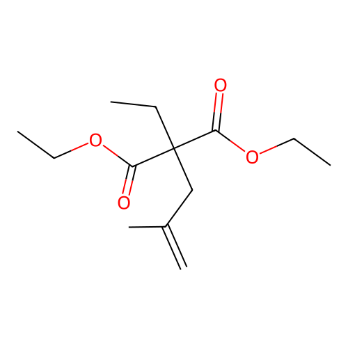 Diethyl ethyl(2-methylprop-2-en-1-yl)propanedioate structure