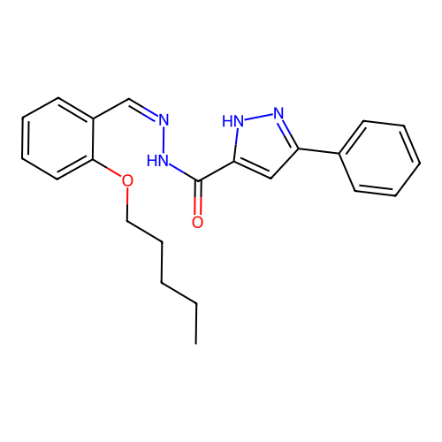 N-[(1Z)-2-(2-pentyloxyphenyl)-1-azavinyl](3-phenylpyrazol-5-yl)carboxamide structure