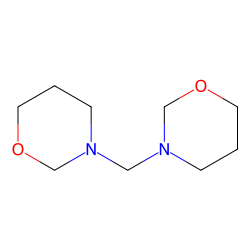 3,3'-Methylenebis[tetrahydro-2H-1,3-oxazine] structure