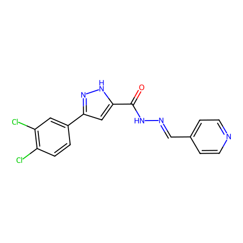 C16H11Cl2N5O structure