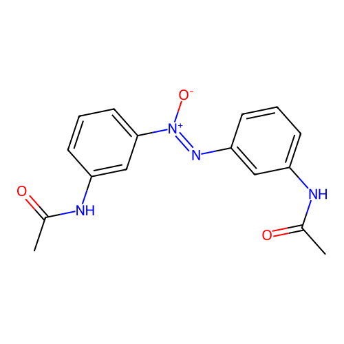 (3-Acetamidophenyl)-(3-acetamidophenyl)imino-oxidoazanium structure