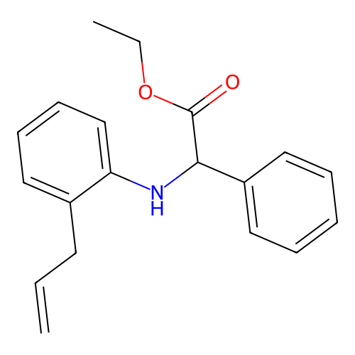 Ethyl (2-allylanilino)(phenyl)acetate structure