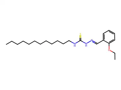 1-Dodecyl-3-[(2-ethoxyphenyl)methylideneamino]thiourea structure