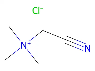 Methanaminium, 1-cyano-N,N,N-trimethyl-, chloride (1:1) structure