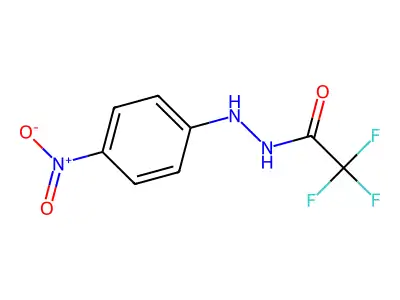 2,2,2-trifluoro-N'-(4-nitrophenyl)acetohydrazide structure