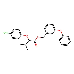 (3-Phenoxyphenyl)methyl 2-(4-chlorophenoxy)-3-methylbutanoate structure