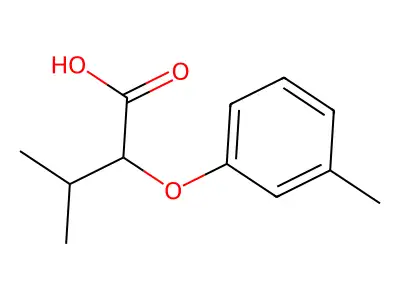 3-methyl-2-(3-methylphenoxy)butanoic Acid structure