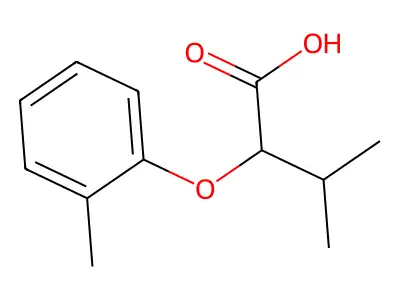 3-methyl-2-(2-methylphenoxy)butanoic Acid structure