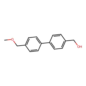 (4'-(Methoxymethyl)-[1,1'-biphenyl]-4-yl)methanol structure