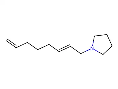 Pyrrolidine, 1-(2,7-octadienyl)- structure