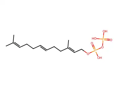 7-Demethylfarnesyl pyrophosphate structure