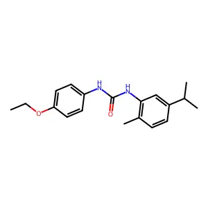 Phosphorodithioic acid, O,O-diethyl S-((5-((1-methylethyl)thio)-1,3,4-thiadiazol-2-yl)methyl)ester structure