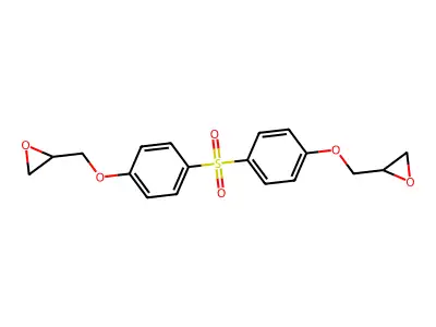 2-[[4-[4-(Oxiran-2-ylmethoxy)phenyl]sulfonylphenoxy]methyl]oxirane structure