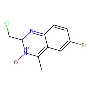 6-Bromo-2-(chloromethyl)-4-methyl-2,3-dihydroquinazoline 3-oxide structure