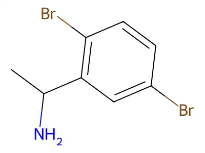 1-(2,5-Dibromophenyl)ethanamine structure