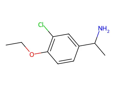 1-(3-Chloro-4-ethoxyphenyl)ethan-1-amine structure
