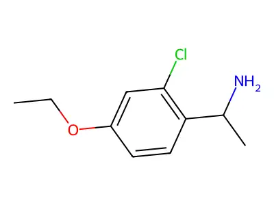 1-(2-Chloro-4-ethoxyphenyl)ethan-1-amine structure