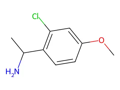 1-(2-Chloro-4-methoxyphenyl)ethan-1-amine structure