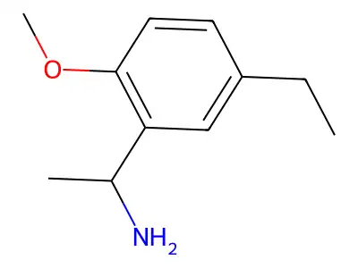 5-Ethyl-2-methoxy-|A-methylbenzenemethanamine structure