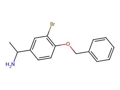 1-(3-Bromo-4-phenylmethoxyphenyl)ethanamine structure