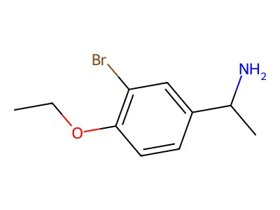 1-(3-Bromo-4-ethoxyphenyl)ethan-1-amine structure