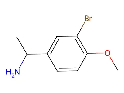 1-(3-Bromo-4-methoxyphenyl)ethan-1-amine structure