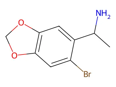 1-(6-Bromo-1,3-dioxaindan-5-yl)ethan-1-amine structure