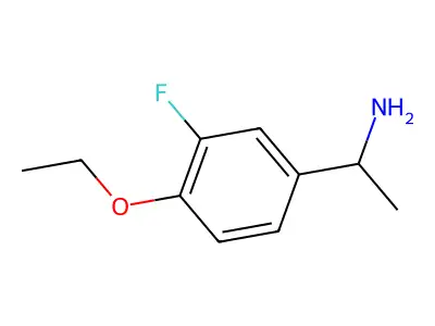 1-(4-Ethoxy-3-fluorophenyl)ethanamine structure