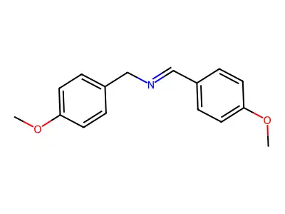 Benzylamine, p-methoxy-N-(p-methoxybenzylidene)- structure