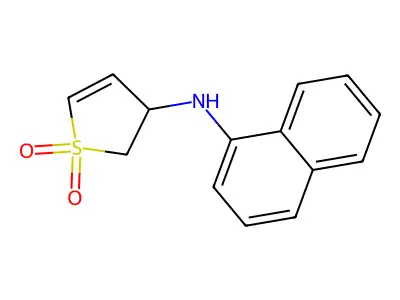 4-(Naphthylamino)-4,5-dihydrothiophene-1,1-dione structure