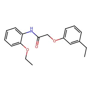 N-(2-ethoxyphenyl)-2-(3-ethylphenoxy)acetamide structure