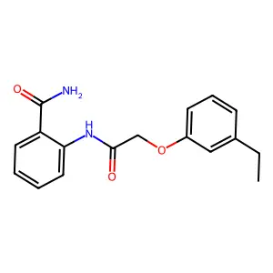 2-[2-(3-Ethylphenoxy)acetamido]benzamide structure