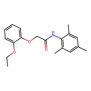 2-(2-ethoxyphenoxy)-N-(2,4,6-trimethylphenyl)acetamide structure