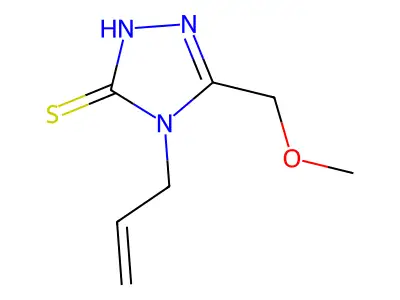 4-allyl-5-(methoxymethyl)-4H-1,2,4-triazole-3-thiol structure