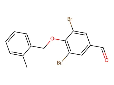 3,5-Dibromo-4-[(2-methylbenzyl)oxy]benzaldehyde structure