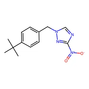 1-(4-tert-butylbenzyl)-3-nitro-1H-1,2,4-triazole structure