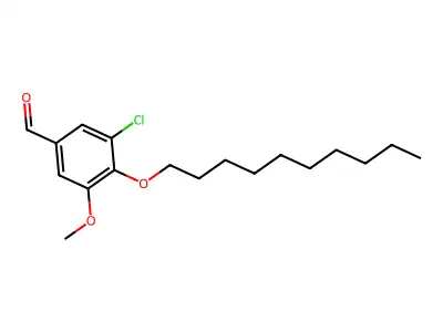 3-Chloro-4-(decyloxy)-5-methoxybenzaldehyde structure