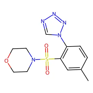 4-[5-Methyl-2-(tetrazol-1-yl)phenyl]sulfonylmorpholine structure