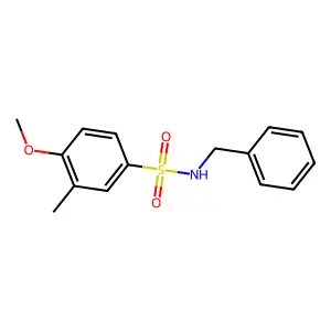 N-benzyl-4-methoxy-3-methylbenzenesulfonamide structure